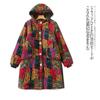 Long Length Floral Cotton-Padded Coat Winter New Arrival Outer Women's Clothing Fashion Younger Hoodie Single-Breasted Long Sleeve Fleece-lined 27382