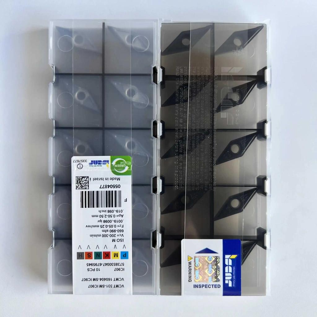 ISCAR / VCMT160404-SM IC907 /Industrial indexable carbide inserts 10 Pcs