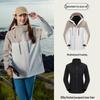 Women's Water-Repellent 3-in-1 Detachable Down Hooded Jacket - Autumn/Winter Mountaineering Top.