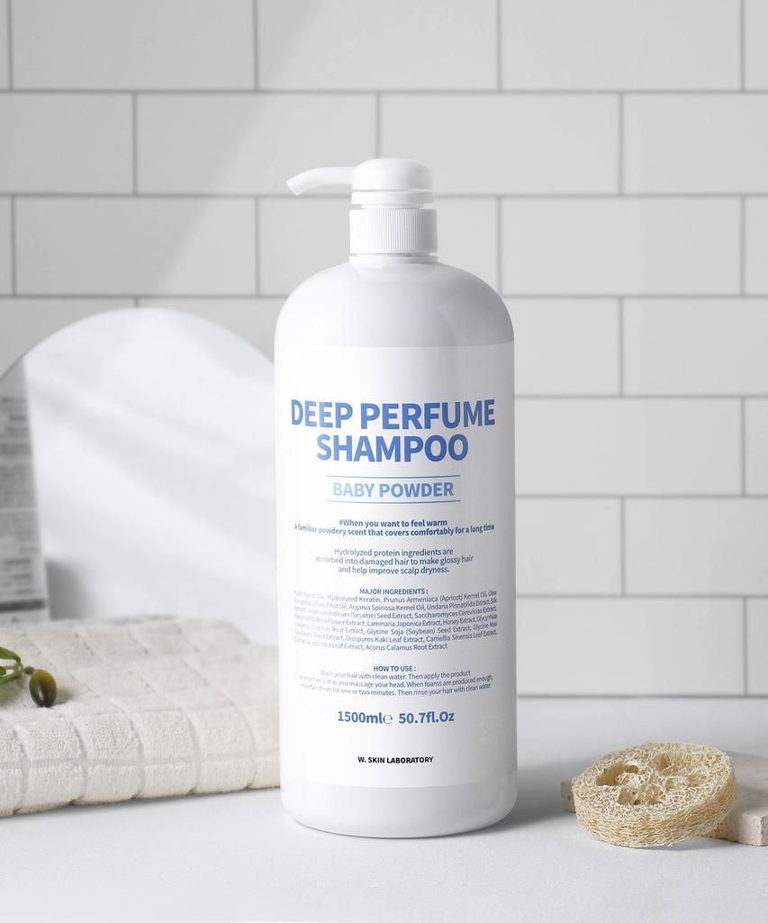 [ 2 Pack ] Deep Perfume Shampoo 1500ml (4 Types) / (Baby Powder, White Musk, Cotton Sparkle, Rose Garden) Choose 2