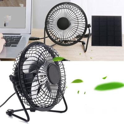 5W USB Solar Egzoz Fanı Hava Çıkarıcı Mini Demir Vantilatör Güneş Paneli ile Çalışan Taşınabilir Yaz Soğutma Fanı Güçlü Soğutucu