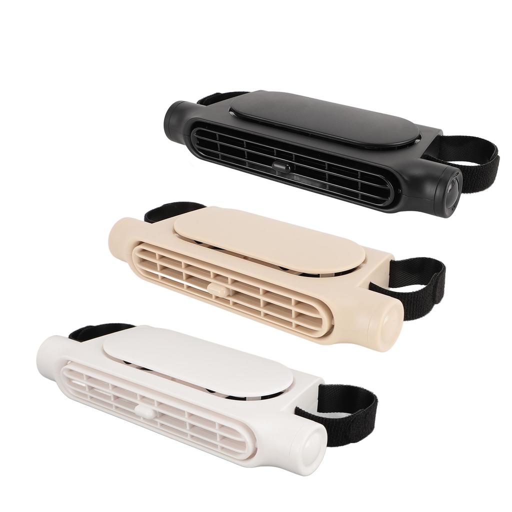Car Seat Fan USB Powered 3 Wind Speed Silent Bladeless Portable Car Front Seat Backseat Fans for Car