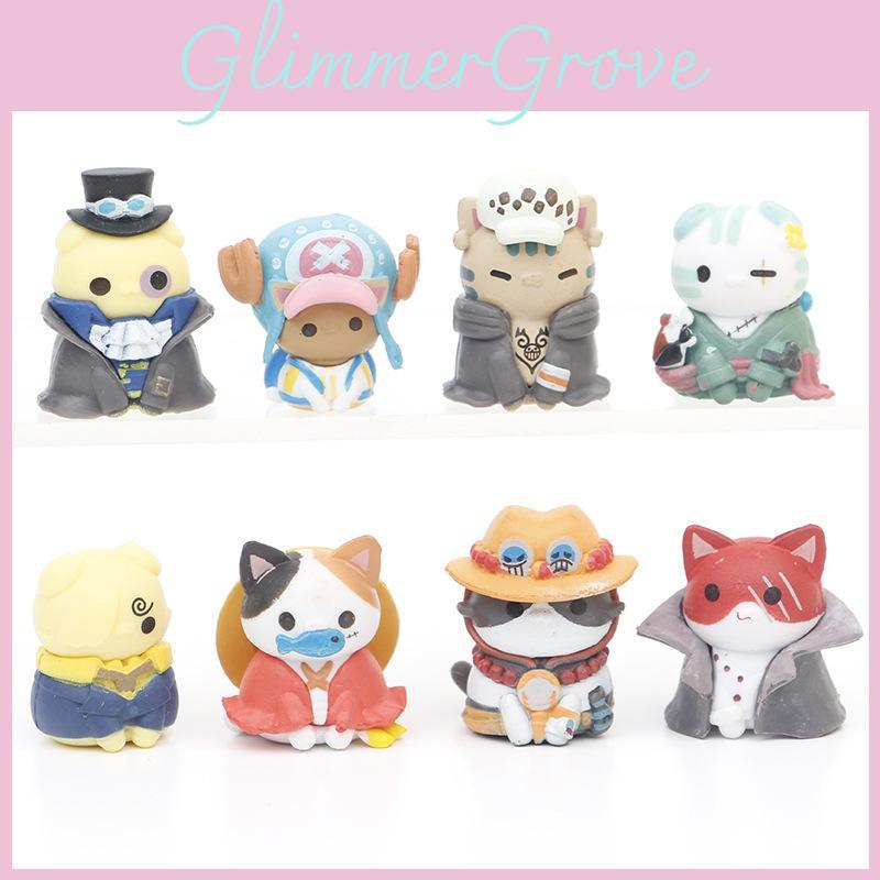 Adorable One Piece Cat Figure Luffy Collectible Model Pvc Toy For Anime Lovers