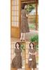 Mom's Elegant Chinese-Style Plus Size Dress: Slimming, Tummy-Concealing Summer Short Sleeve for Middle-Aged and Elderly Women