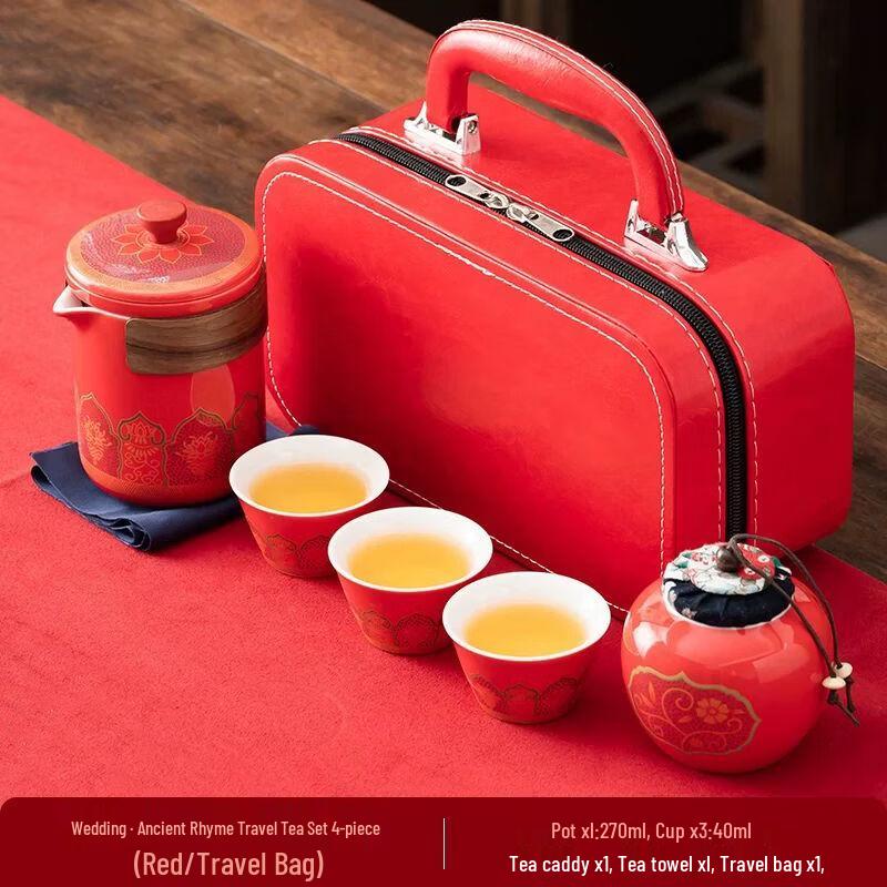 Portable Ceramic Travel Tea Set