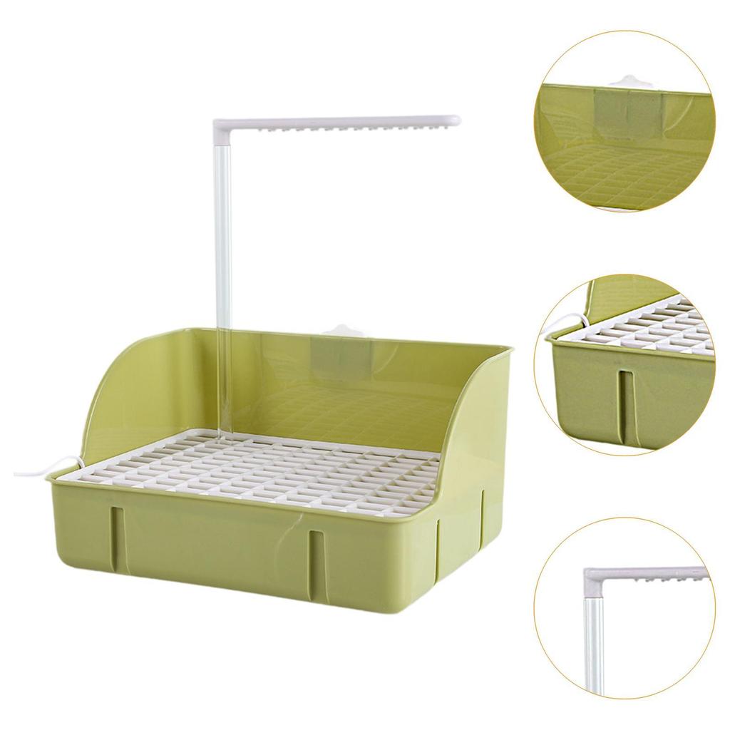 Parrot Bath Shower Parrot Bird Bathtub Toy with Running Water Cage Accessories for Ferret Lovebird African Grey Goldfinch