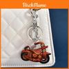 Vintage Leather Motorcycle Keychain With Handcrafted Finish For Bag Decoration And Cool Style