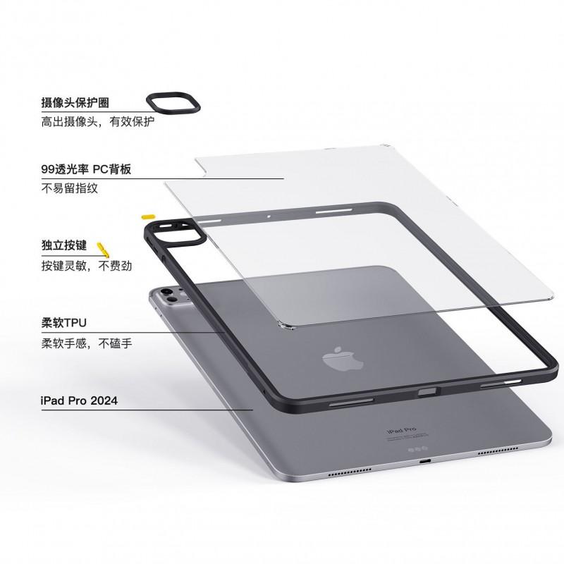 Slim Transparent Back Cover IPad Pro 12.9 Inch With TPUPC Shockproof Case Air 6 5 Minimalist Design