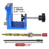 9mm Drill Bit Or NEW Pocket Hole Drill Guide Dowel Jig Oblique Hole Locator Drilling Kit Aluminium Woodworker DIY Tools