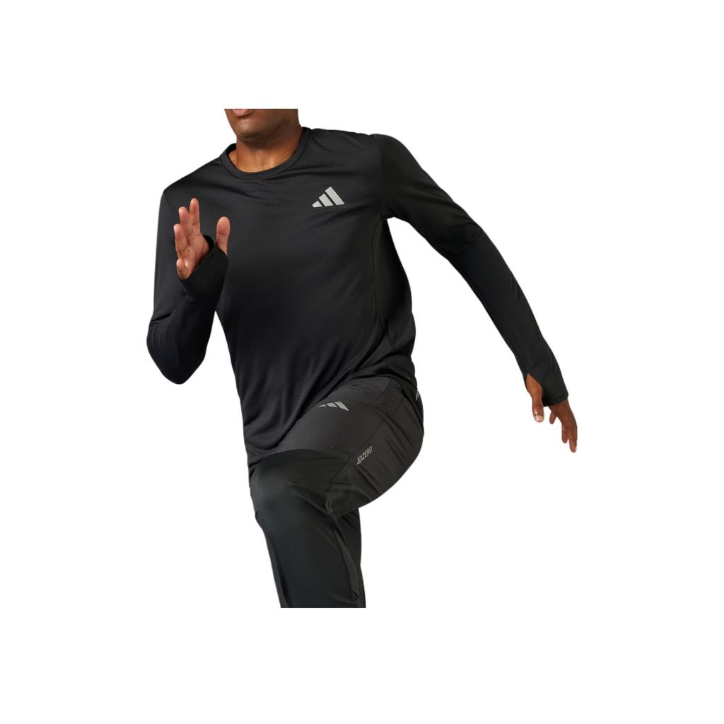 adidas Adizero He TM Hakone Limited Edition Bequemes Sportliches Weiches Atmungsaktives Langarm-T-Shirt Herren Tops Schwarz JD1742