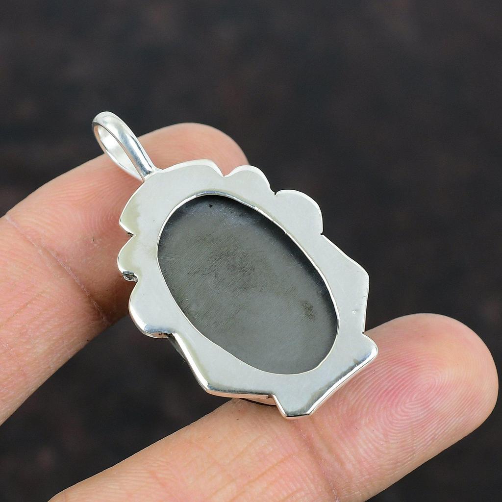 Shungite Rough Pendant Handmade Gemstone Pendant 925 Sterling Silver Pendant Genuine Shungite Jewelry Latest Design Pendant Gifts For Women