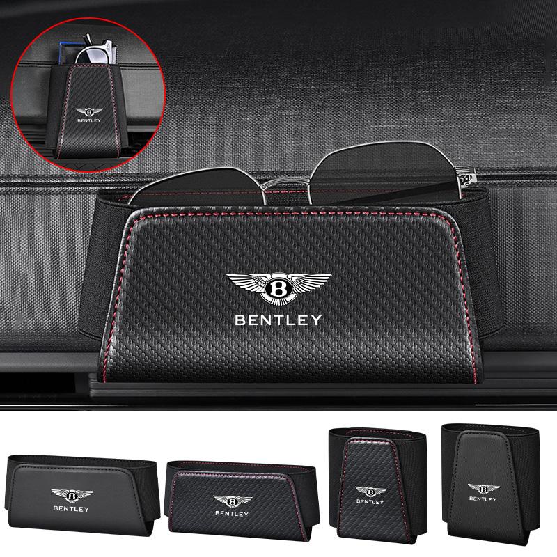 Car Multi-functional Storage Box Card Phone Key Organizer Bag For Bentley Continental GT MULLINER Bentayga Flying Hurtling Spur HL0