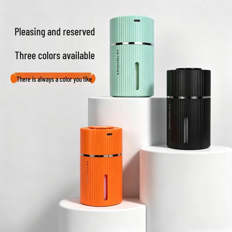 2026 Rechargeable Car Aromatherapy Machine - Long-Lasting Solid Perfume Fan & Cologne Holder