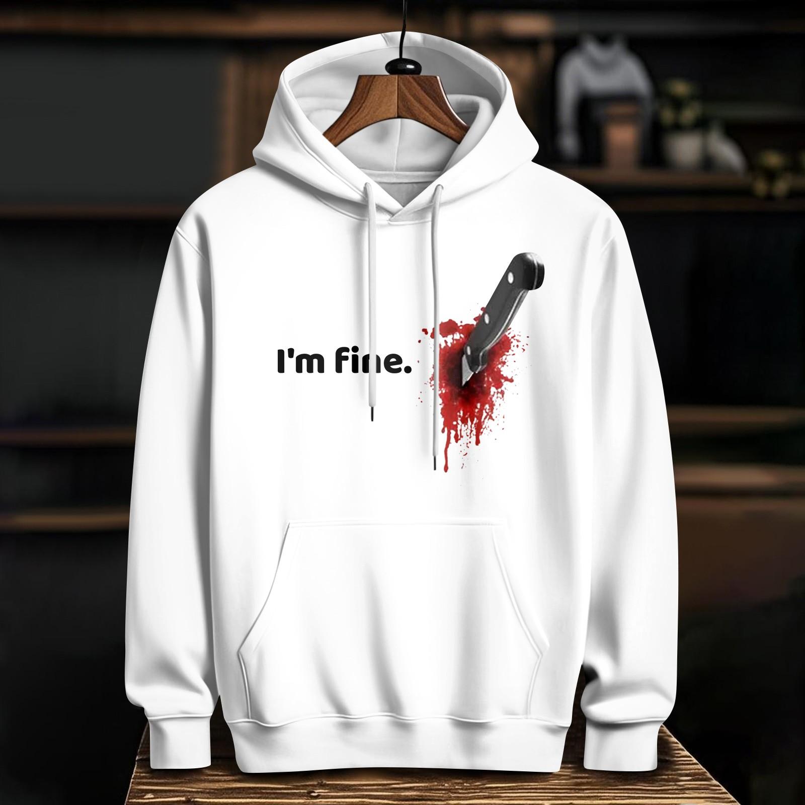 

Women s Casual Fashion Halloween Printed Long Sleeve Pullover Hooded Sweatshirt XL кавун червоний колір