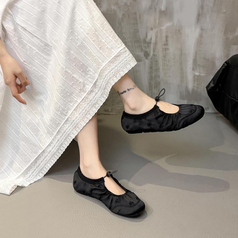 Mote Kvinner Komfortable Ballerinaer Fritidssko Sommersandaler 2025 Ny Mote Kvinne Løping Lav Enkle og Elegante Sko