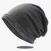 Unisex Winter Fleecegefütterte Gestrickte Slouchy Beanie für Große Kopfgrößen
