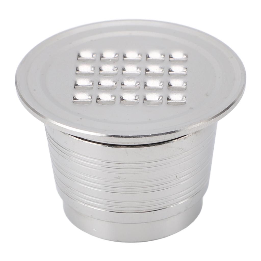 Coffee Capsule with Spoon Brush Filter Paper Seal Ring Square Hole Stainless Steel Reusable Coffee
