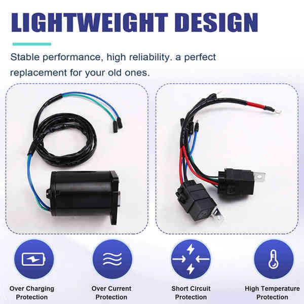 The 6H1-43880-00 Motor Is Compatible with Yamaha Outboard Tilt Trim Systems.