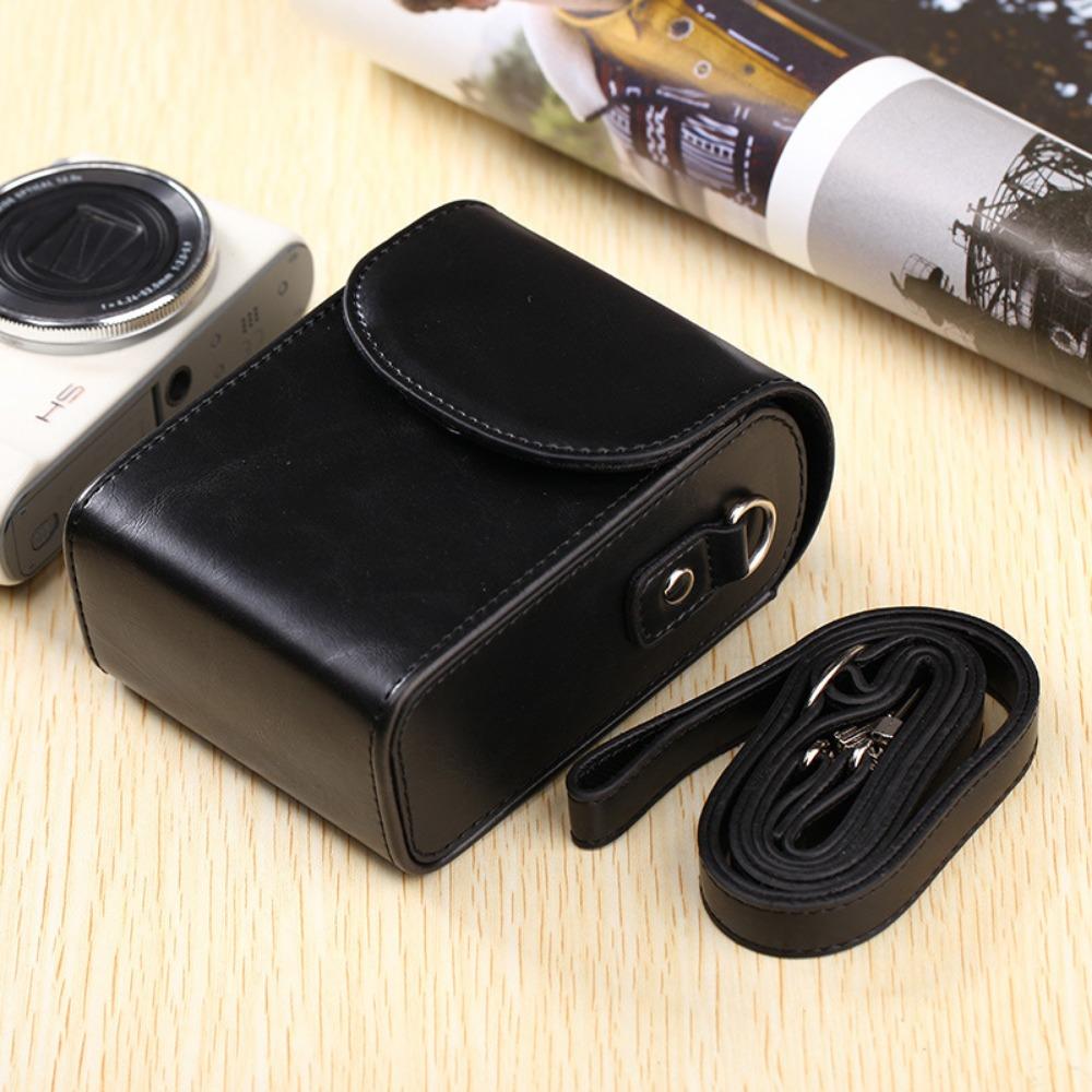 

Waterproof Camera Bag PU Leather Lens Pouch Camera Storage Bag For DSLR/Mirrorless Camera чёрный