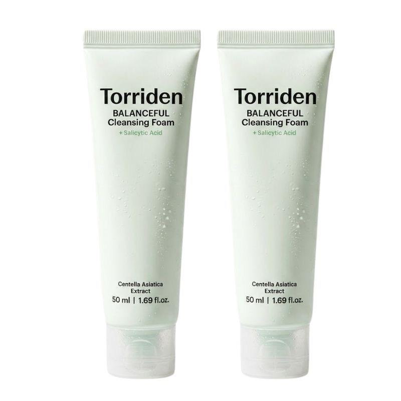 Torriden Balanced Cica Cleansing Foam 150ml+150ml Acne-Prone Skin Foam, 2 pcs