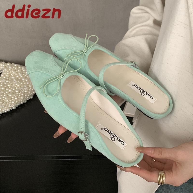 Mode Frühling Sommer Mode Schleife Damen Ballerinas Hausschuhe Schuhe Damen Pantoletten Sandalen Damen Ballerinas Hausschuhe Pantoletten Schuhe
