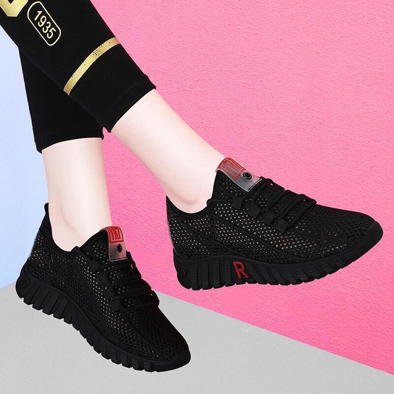 Women's Korean Style Casual Breathable Cloth Low-Top Sneakers for Work, Dance, and Streetwear