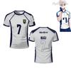 Maglia Anime Giapponese Nagi Seishiro Niko Ikki Stampa 3D T-Shirt Uomo Donna Manica Corta Calcio Abbigliamento Sportivo Costume Cosplay Top Tee