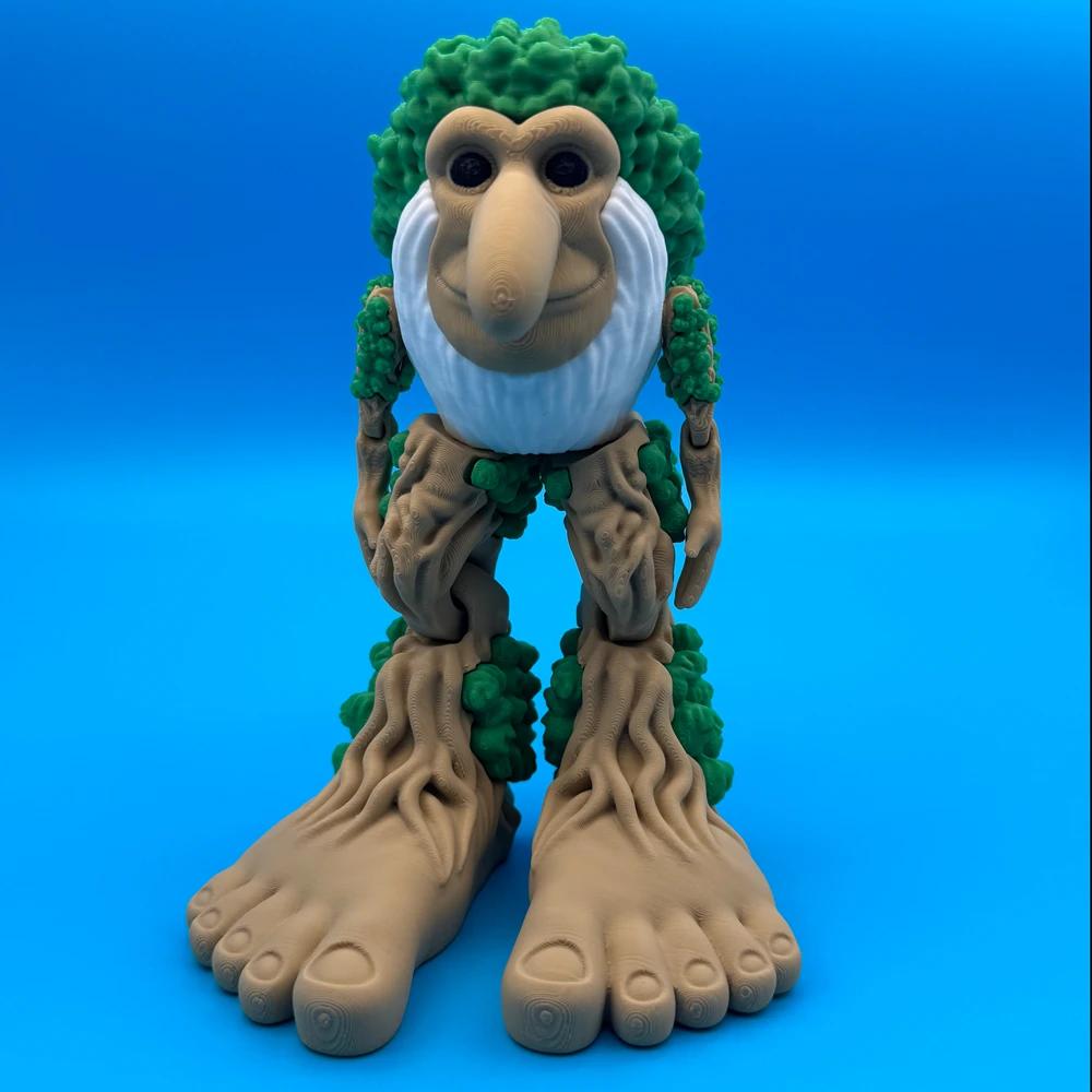 Neuheit Gelenkfigur Tungtungtung Sahur 3D-Druck Holz Strichmännchen Figur Desktop Arm Bewegliche Actionfigur Sammlerstück