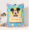 Custom Name Butterfly Garden Flannel Blanket Throw Blanket Soft Warm Sofa Bed Home Decor Unique Gift