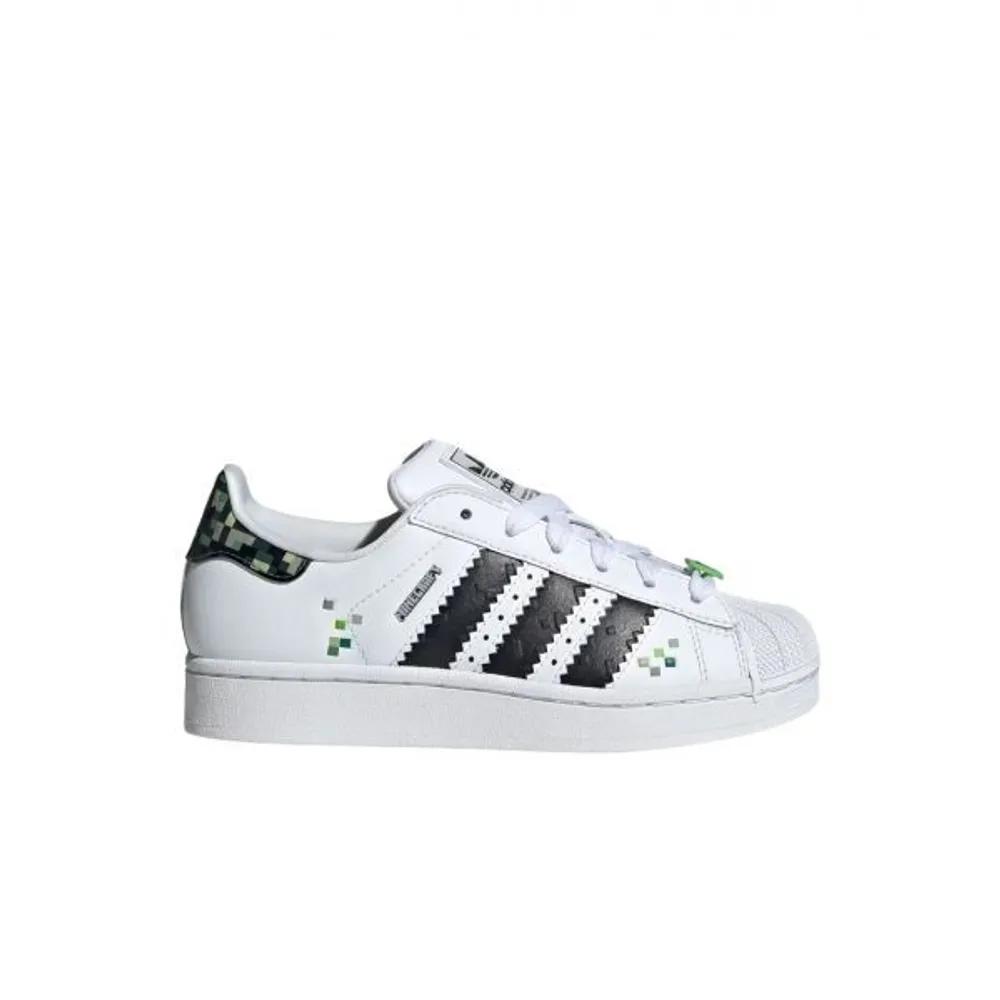 (J) adidas X Minecraft Superstar 2 Cloud White Core Black 240