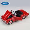 WELLY 1/24 1955 Mercedes-Benz 190 SL Alloy Roadster Sports Car Model Diecast Metal Classic Retro Old Car Vehicle Model Kids Gift