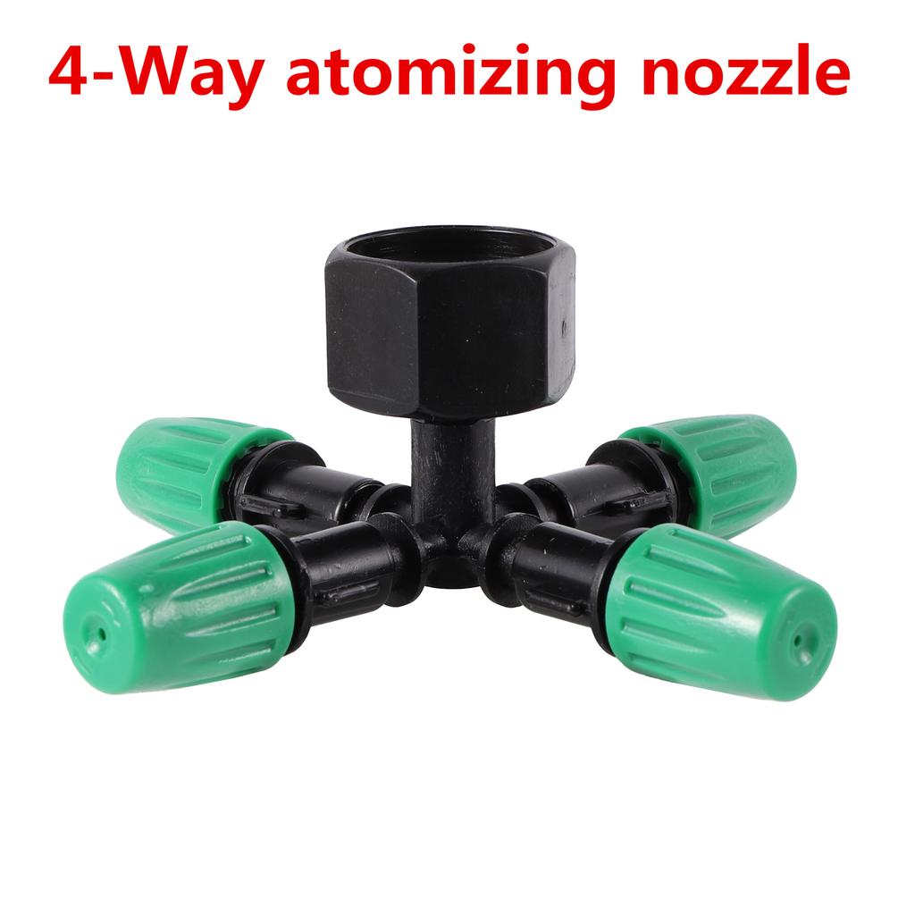 Misting Atomizing Sprayer Garden Irrigation Misting System Watering Supplies 4/5/6/7Way Fogger Nozzle with 1/2" Thread Connector
