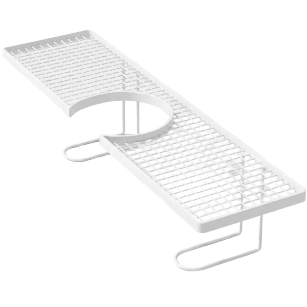 

Mesh Bathroom Storage Rack Universal Countertop Organizer Storage Box Sink Shelf Washstand