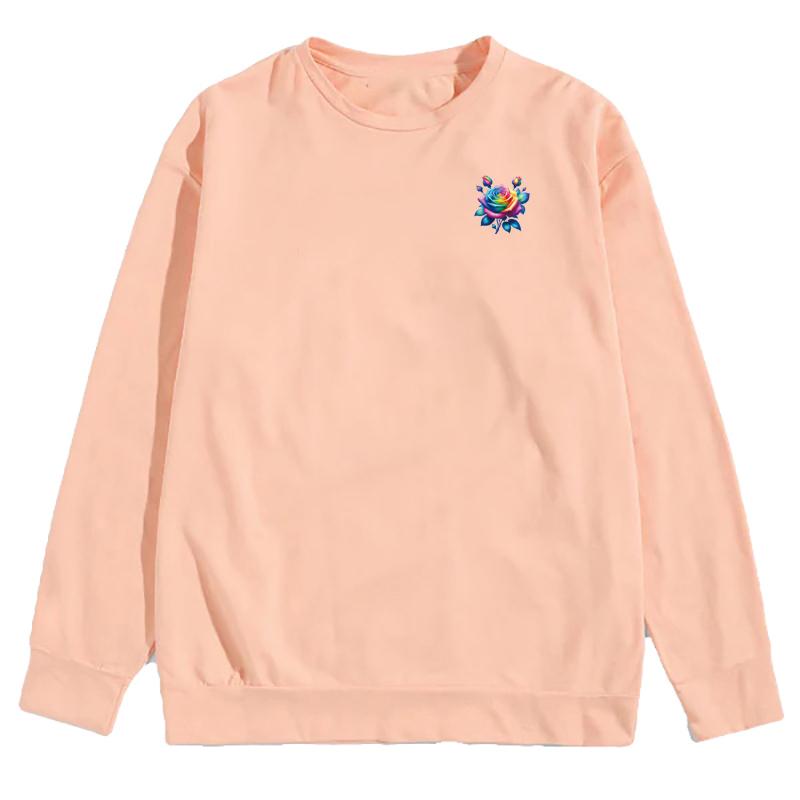 12Pcs/Sheet Flower Applique Patches T-Shirt Heat Transfer Designs Diy Clothes Stickers Heat Press Appliqued Iron-On Patch