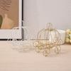 Hollow Pumpkin Carriage Centerpiece Candy Holder  For Party Halloween Christmas Decoration