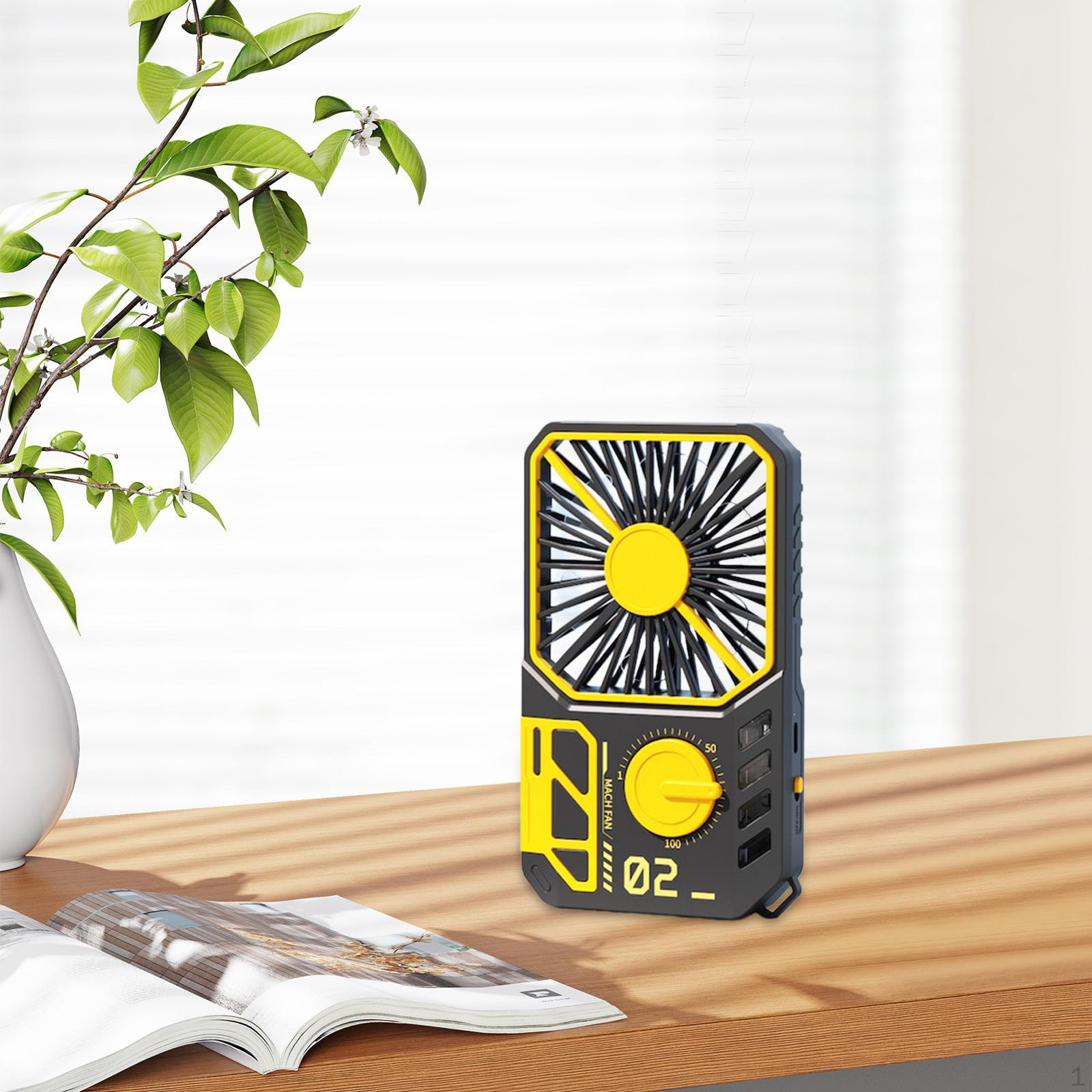 

Компактный портативный вентилятор, переносное охлаждающее устройство для активного отдыха Black Orange