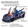 1:18 Hellcat Apollo EVO Alloy Car Models Diecast Toys Doors Opened Sound Light Pull Back Shock Absorption Sportscar for Boy Gift