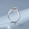 Starlight Row Moissanite Ring Platinum - Timeless Design Sparkling Jewelry for Perfect Confession
