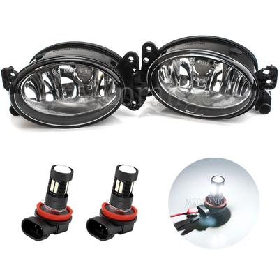 Fog Lights LED for Mercedes-Benz W211 W204 W164 ML320 ML500 2006 2007 2008 2009 Front Bumper Headlight Foglights Plastic