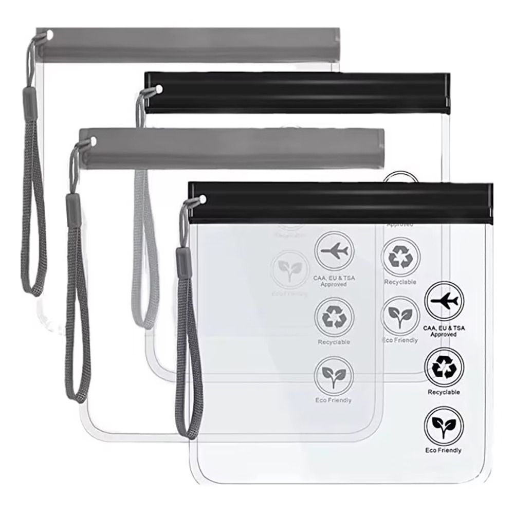 1Pcs Waterproof Flight Make Up Bag Transparent Cleaning Storage Organizer Toiletry Bag  For Women