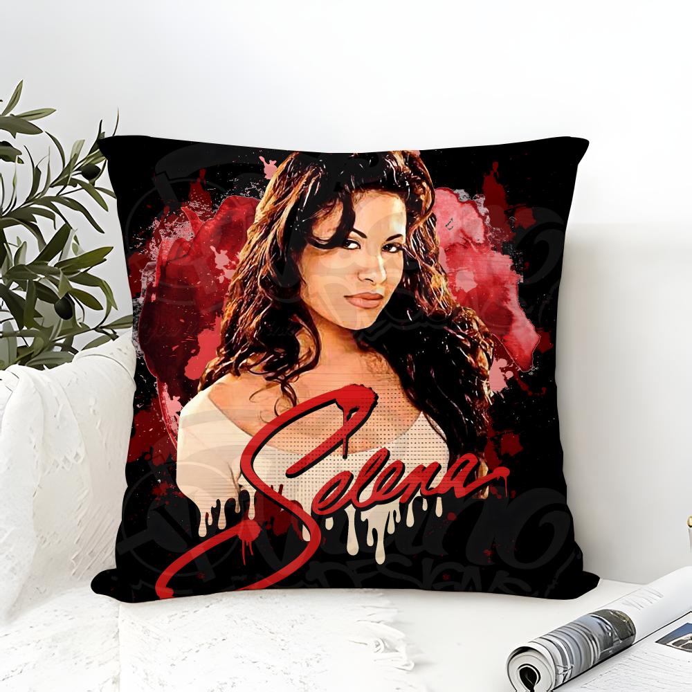 Music Of Latin Singer S-Selena 2 Pillow Case Linen Pillow Case Sofa Home Decor Cushion Cover Cushion Cove
