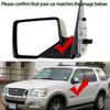 Pour Ford Explorer Mk4 2006-2010, verre de rétroviseur latéral gauche ou droit, verre de rétroviseur de voiture.