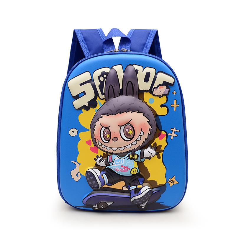 School BagsNew 3D Hard Shell  Rabub Cartoon Lightweight and Cute Backpack for Children 3-6 Years Old