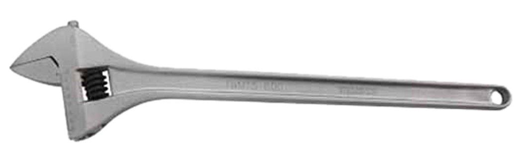 

TRUSCO Wide Adjustable Wrench, 15° Type, Gray, 600mm, for Working in Tight Spaces (TWM15600)
