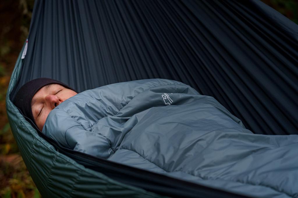 LESOVIK HEX Polish Goose Down Top Quilt for Hammock Cold Weather Equipment 2023 Latest Model 400 (HEX White)