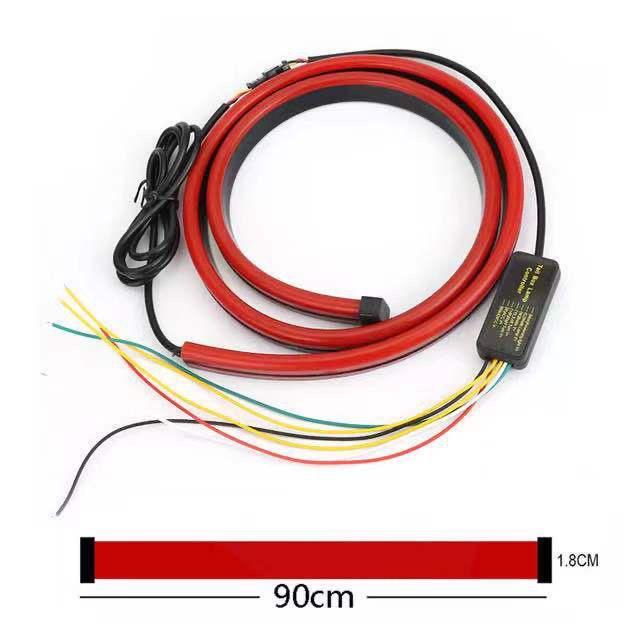 

Car Universal 12V Flexible LED Light Strip Multi-mode Rear Tail Warning Turn Signal Running Lamp Brake Stop Turn Signal Lights 6000K