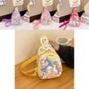 Adorable Gender Neutral Kids Chest Bag Stylish Cartoon Print Sling Backpack For Preschool
