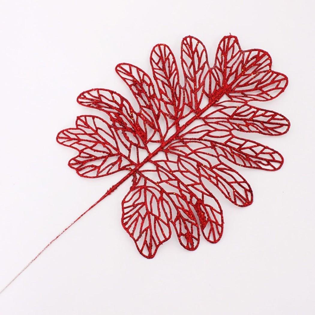 

Привлекательные сверкающие полые цветочные листья для праздничного украшения 11#