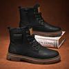 Autumn and Winter New Retro Heightening Martin Boots 2025 Trendy New High-top Tooling Locomotive Men's Martin Men's Boots