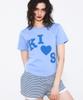 Kimseupeulesikoteunmakes Messi Kith Logo T-Shirt Blue
